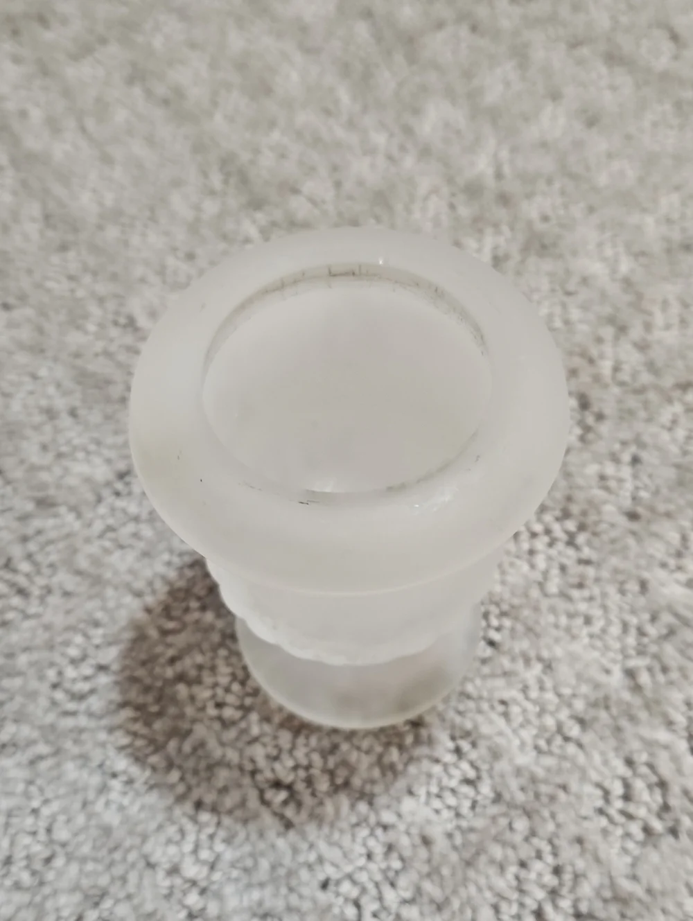 Vintage Indiana Tiara Frosted Satin Glass Urn Style Toothpick Matchstick Holder